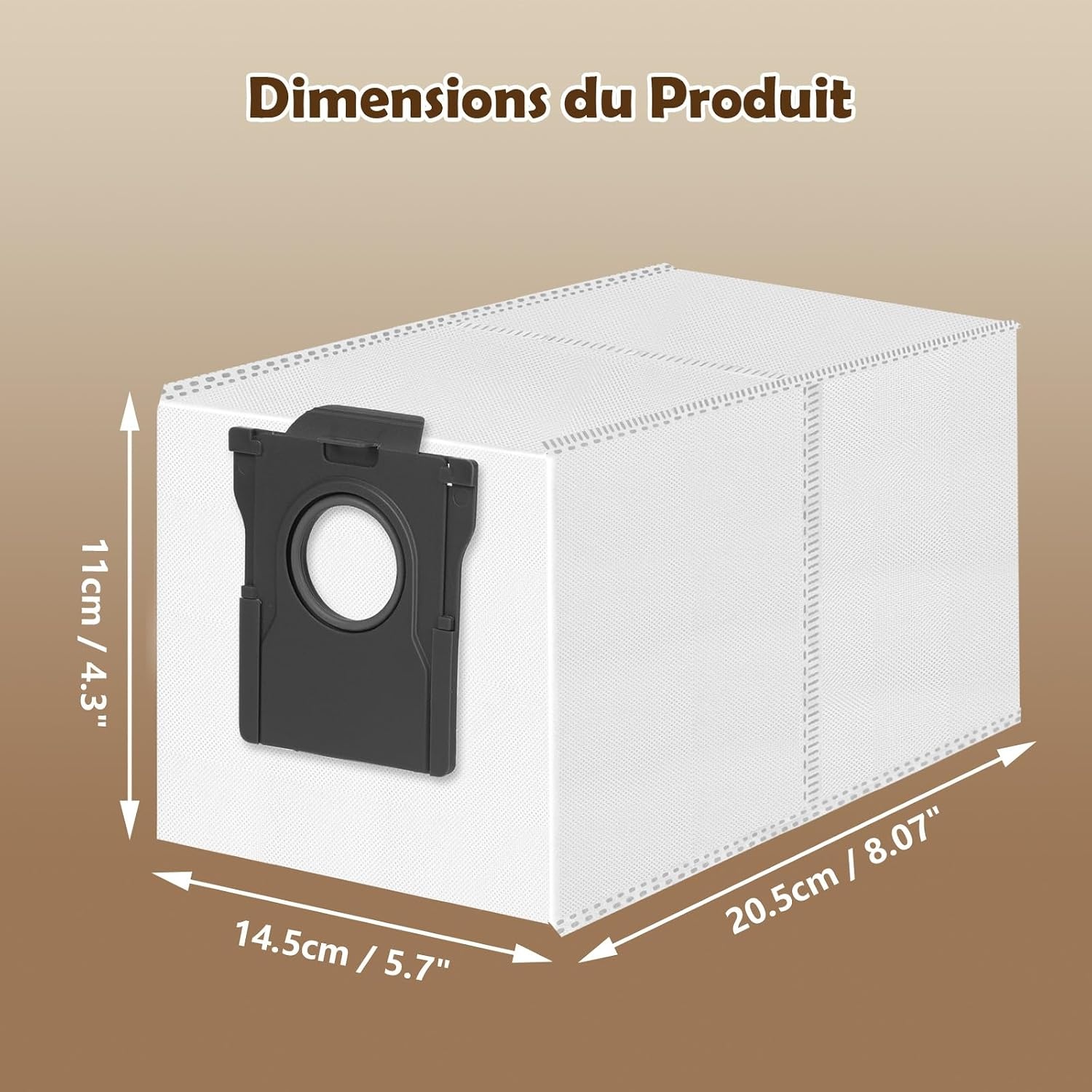 Dreame Lot de 12 sacs aspirateur robot compatibles Dreame & Mova - 34% de remise