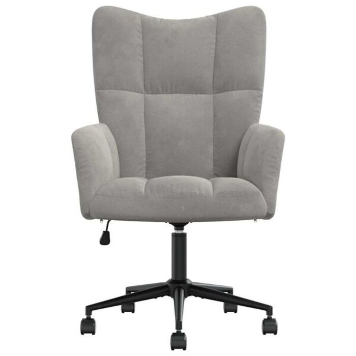Vidaxl Fauteuil relax en velours gris clair - 36% de remise