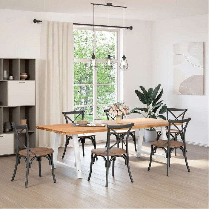 Vidaxl Pieds de table en A - Acier blanc - 100 cm - 40% de remise