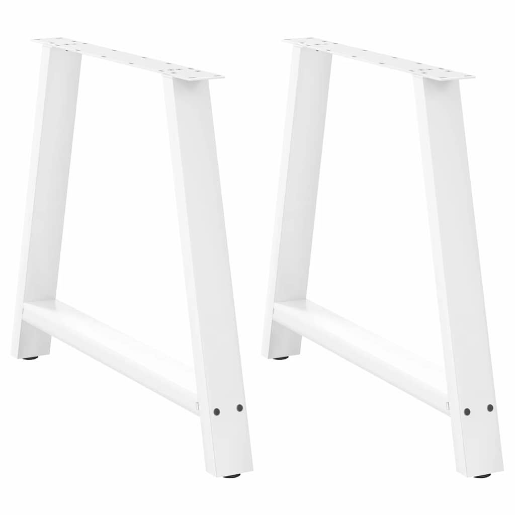 Vidaxl Pieds de table en A - Acier blanc - 100 cm - 40% de remise