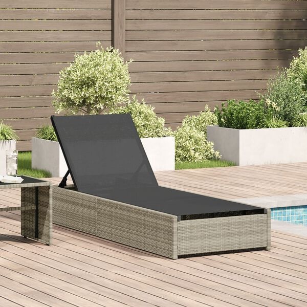 Vidaxl Bain de soleil en polyrotin beige - 41% de remise