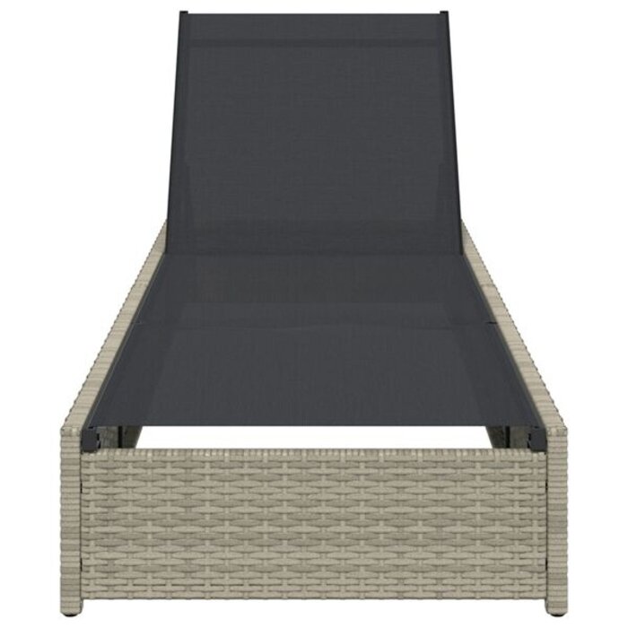 Vidaxl Bain de soleil en polyrotin beige - 41% de remise