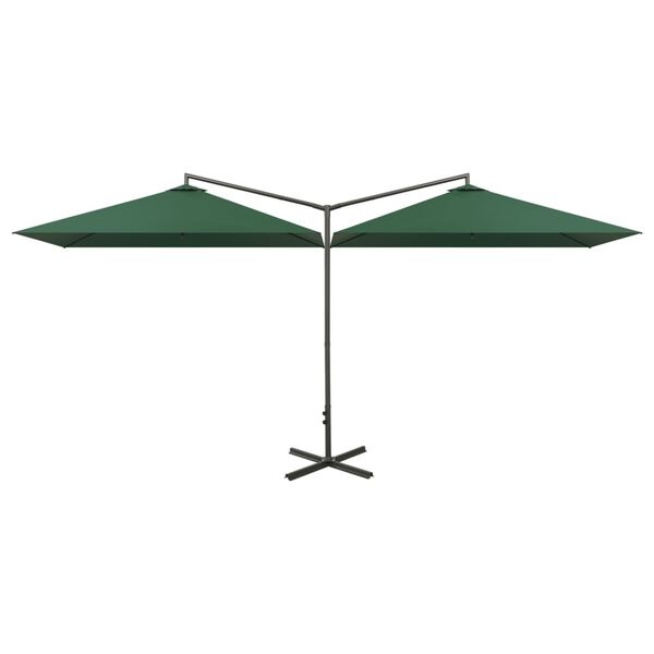 Vidaxl Parasol double 600x300 cm vert - 41% de remise - Déballé / Bon état