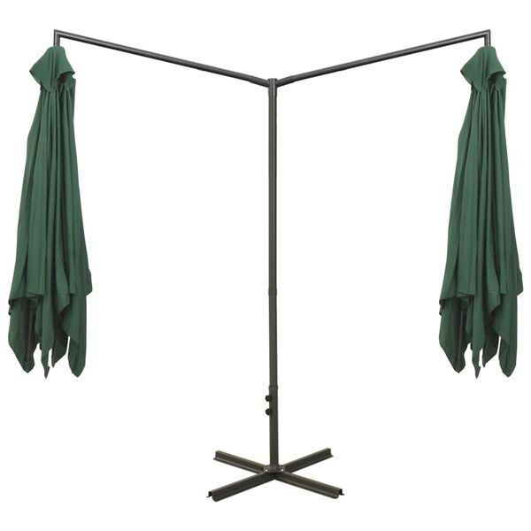 Vidaxl Parasol double 600x300 cm vert - 41% de remise - Déballé / Bon état