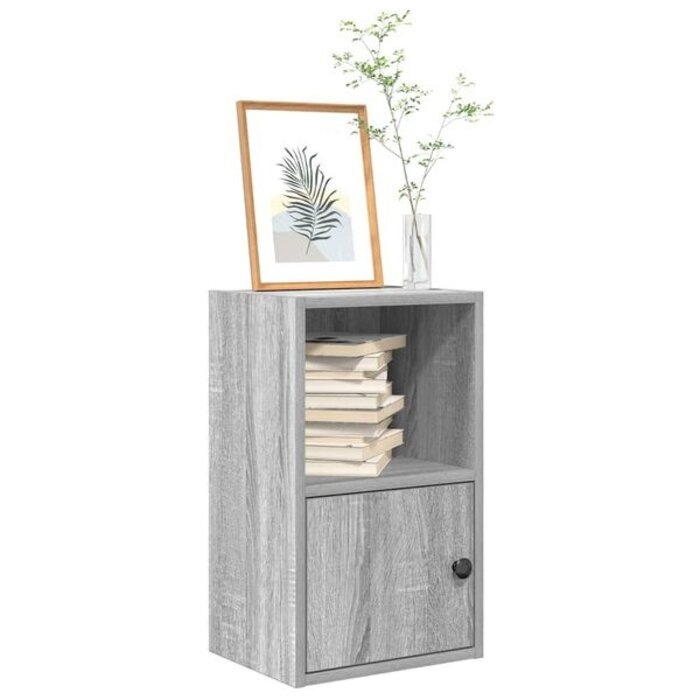 Vidaxl Bibliothèque compacte gris chêne sonoma - 38% de remise