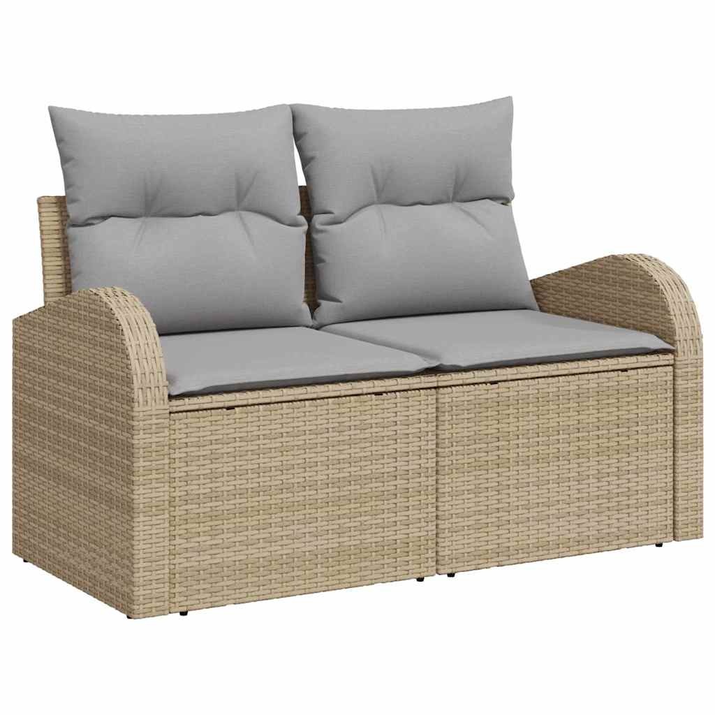 Vidaxl Banc de jardin en polyrotin beige - 41% de remise