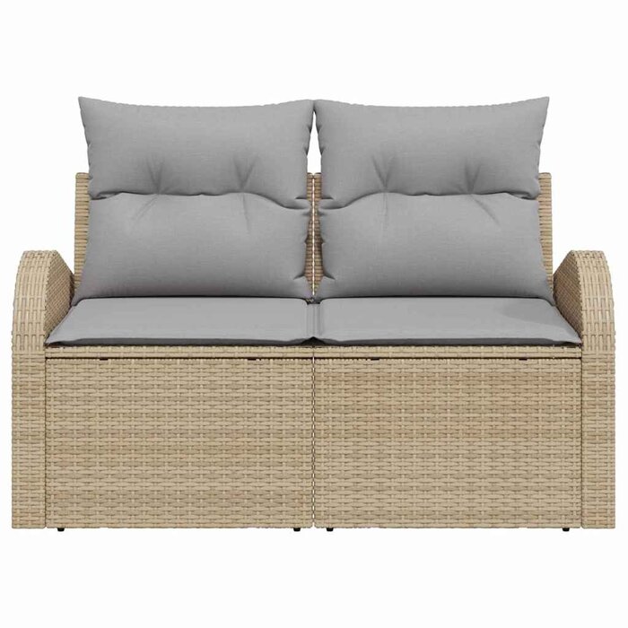 Vidaxl Banc de jardin en polyrotin beige - 41% de remise