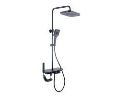 Viking Choice Colonne de douche thermostatique noire 30x30 cm - 38% de remise