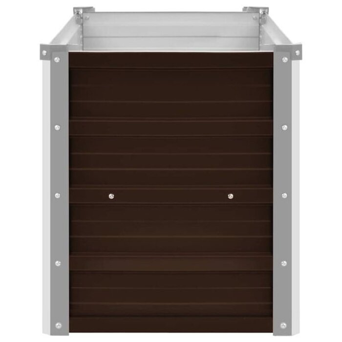 Vidaxl Jardinière surélevée acier galvanisé 100x40x45 cm - 39% de remise
