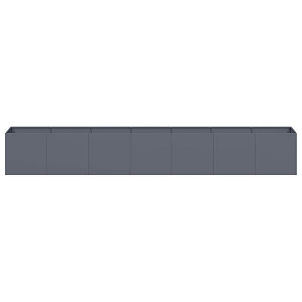 Vidaxl Bac à fleurs en acier anthracite 280 cm - 41% de remise