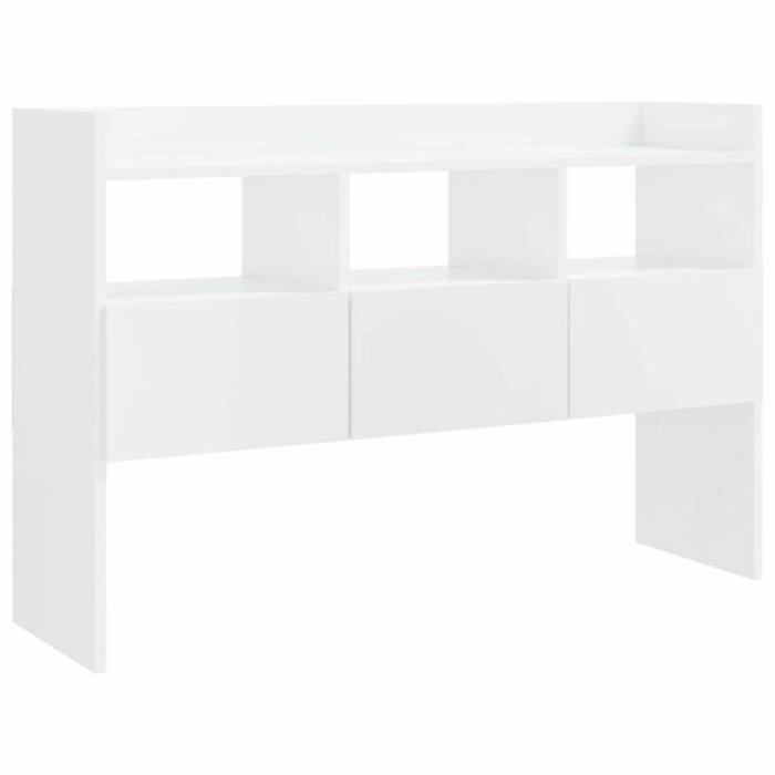 Vidaxl Buffet Moderne Blanc Brillant 105x30x70 cm - 40% de remise