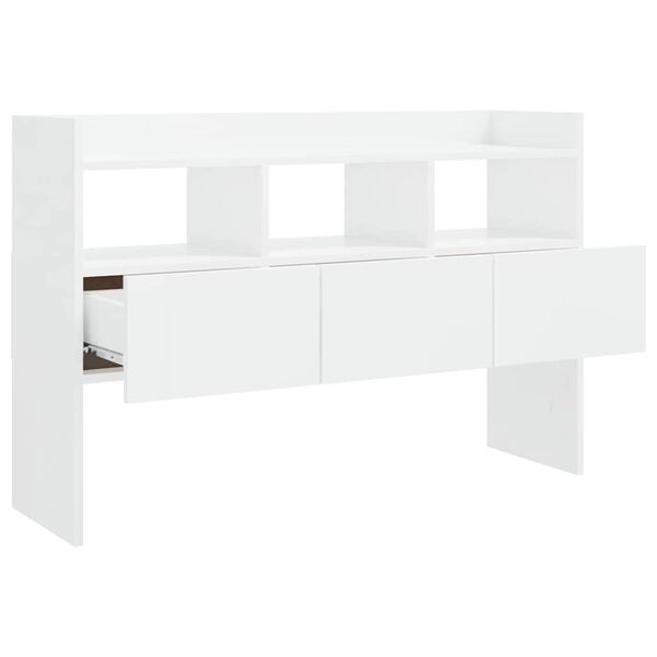 Vidaxl Buffet Moderne Blanc Brillant 105x30x70 cm - 40% de remise