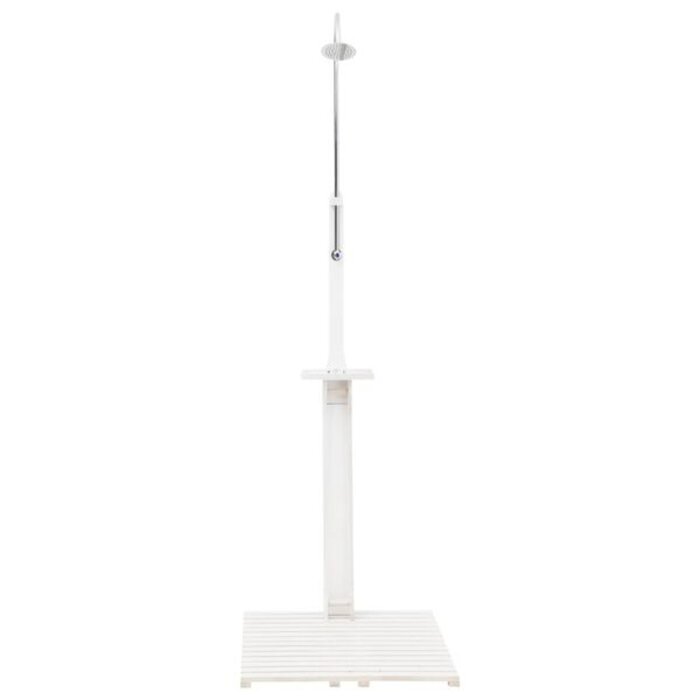 Vidaxl Douche d'extérieur en bois blanc 75x221 cm - 41% de remise