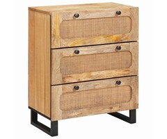 Vidaxl Buffet commode en bois de manguier massif - 60x33x75cm - 41% de remise