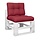 Lot de 2 coussins pour palette rouge vin - 37% de remise