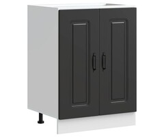Vidaxl Meuble sous-évier noir Kalmar 60x46x81,5 cm - 40% de remise