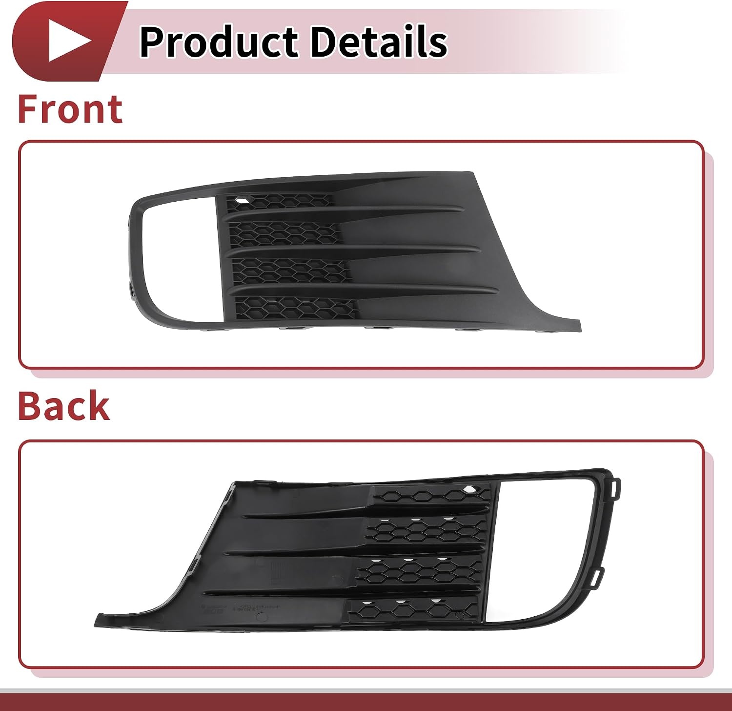 Heroffix Grille de pare-chocs avant droite pour VW Jetta MK6 GLI 2012-2014 - 40% de remise