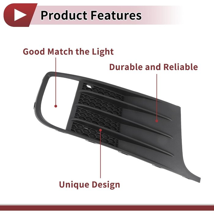 Heroffix Grille de pare-chocs avant droite pour VW Jetta MK6 GLI 2012-2014 - 40% de remise