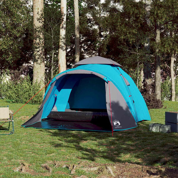 Vidaxl Tente dôme 3 personnes à montage rapide bleue - 40% de remise