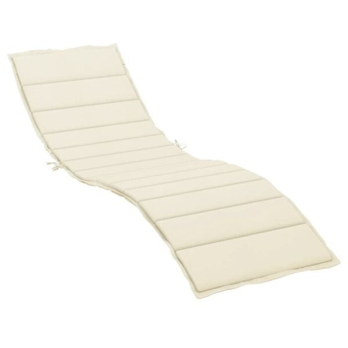 Vidaxl Matelas pour bain de soleil 200x60x3 cm crème - 39% de remise