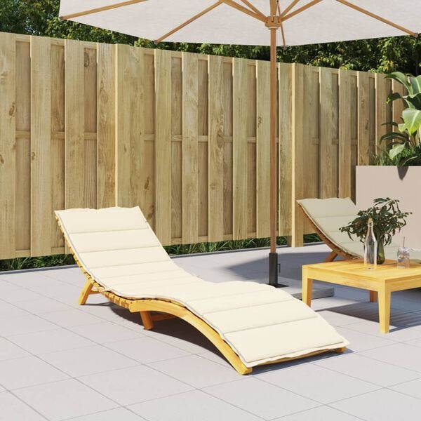 Vidaxl Matelas pour bain de soleil 200x60x3 cm crème - 39% de remise