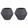 Lot de 2 bacs à fleurs en acier anthracite 50x50x40cm - 39% de remise