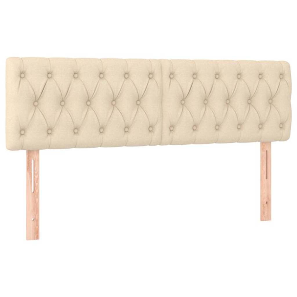 Vidaxl Tête de lit en tissu crème 144 cm - 39% de remise