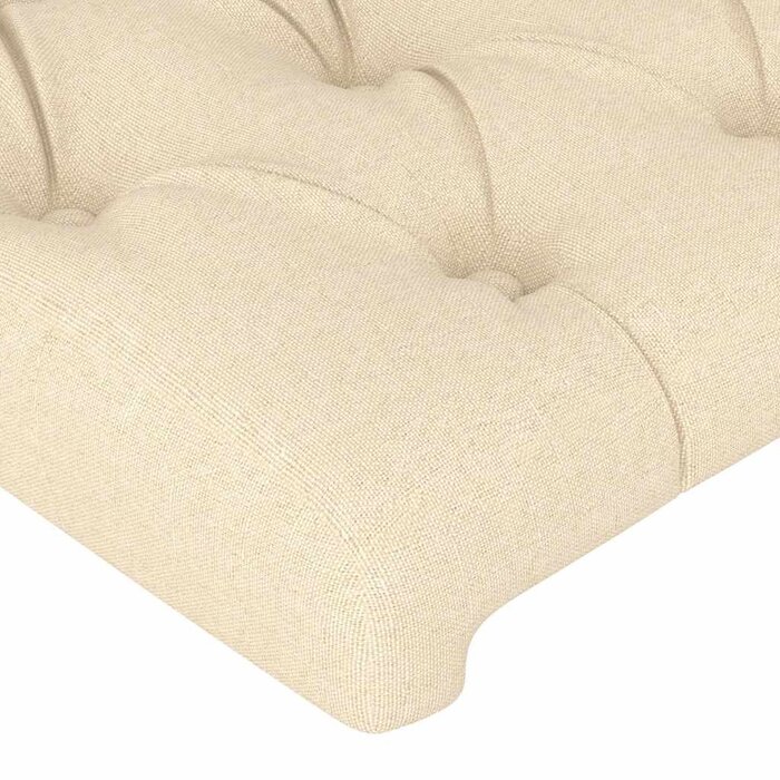 Vidaxl Tête de lit en tissu crème 144 cm - 39% de remise