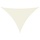 Voile d'ombrage triangulaire 4x5x6,4m Crème - 38% de remise