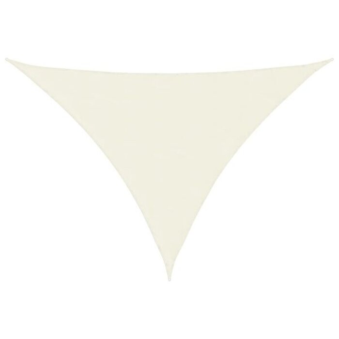 Vidaxl Voile d'ombrage triangulaire 4x5x6,4m Crème - 38% de remise