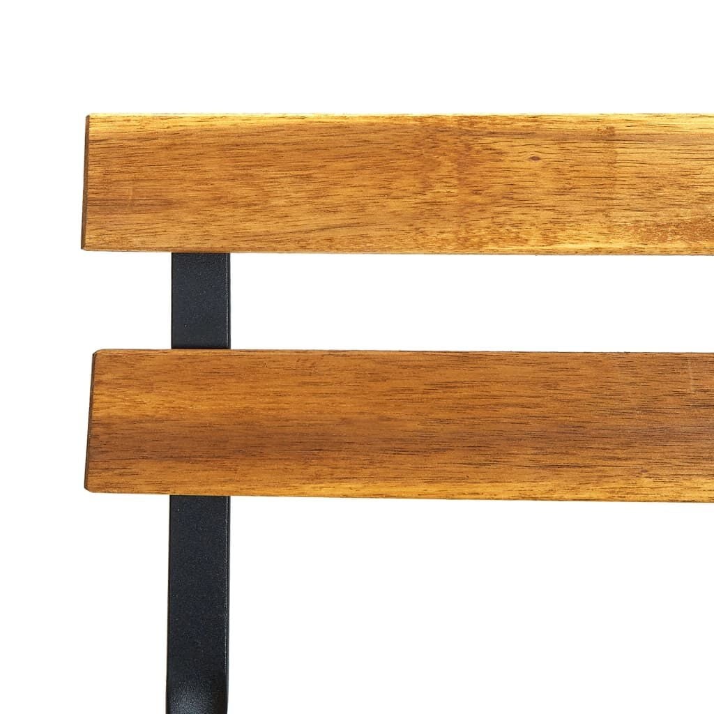Vidaxl Lot de 4 chaises de bistrot pliantes en acacia et acier - 41% de remise