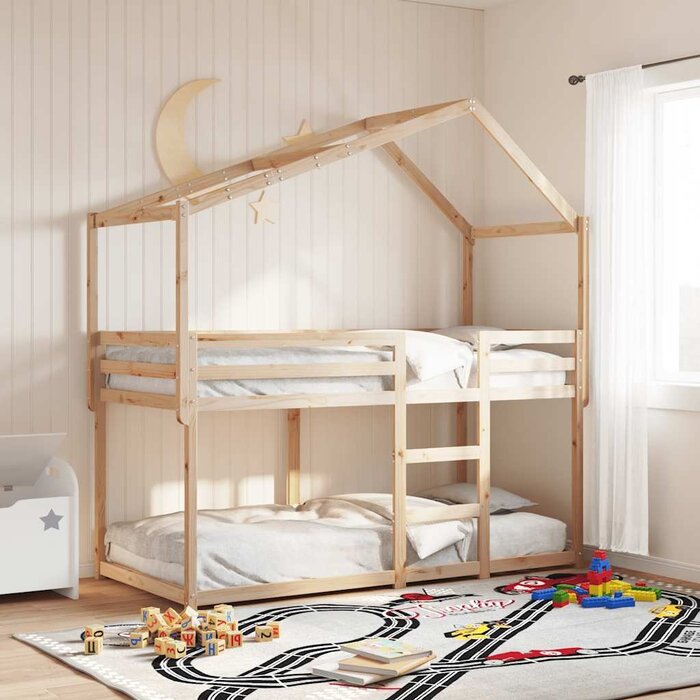 Vidaxl Lit cabane pour enfant en pin massif 213 cm - 40% de remise