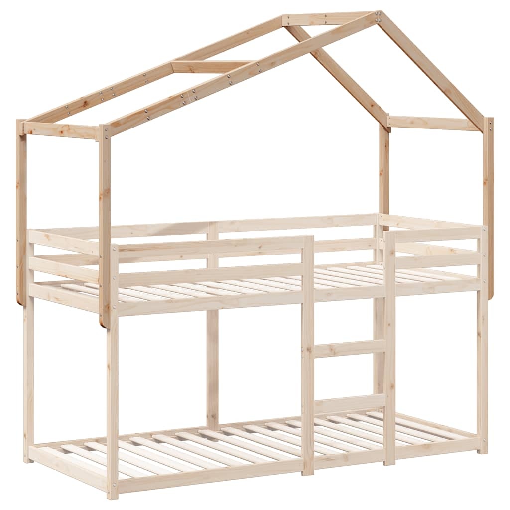 Vidaxl Lit cabane pour enfant en pin massif 213 cm - 40% de remise