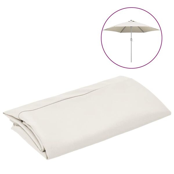 Vidaxl Toile de rechange pour parasol 300 cm blanc sable - 36% de remise
