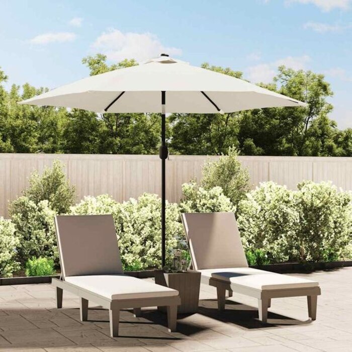 Vidaxl Toile de rechange pour parasol 300 cm blanc sable - 36% de remise