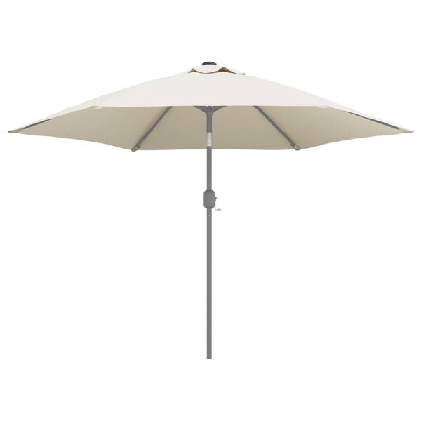 Vidaxl Toile de rechange pour parasol 300 cm blanc sable - 36% de remise