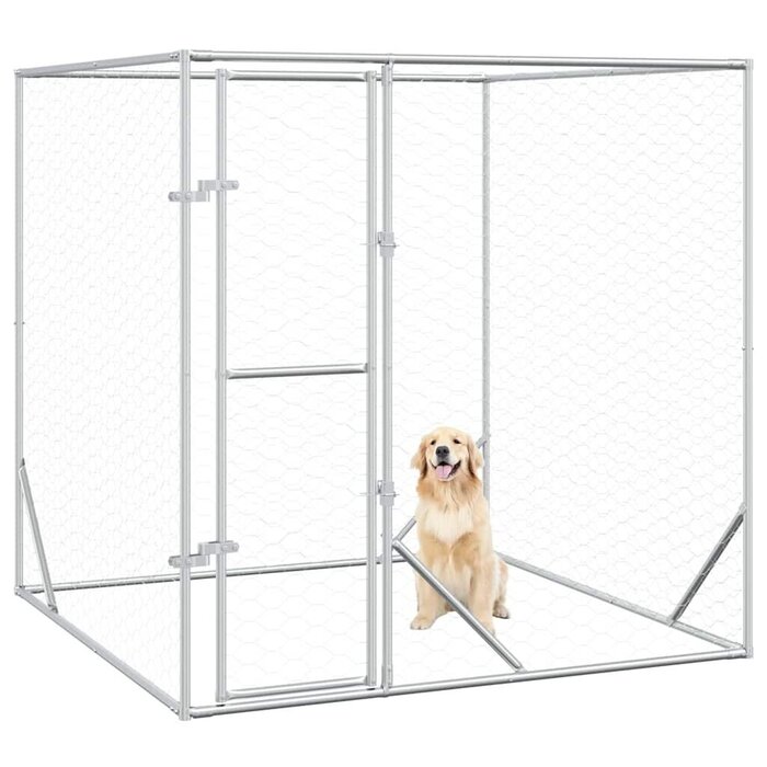 Vidaxl Chenil d'extérieur 2x2x2 m en acier galvanisé - 41% de remise