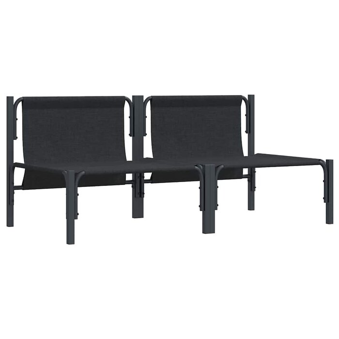 Vidaxl Ensemble canapé modulaire 2 pièces acier anthracite - 41% de remise