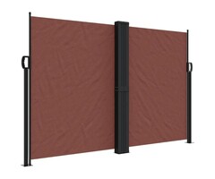 Vidaxl Pare-vent rétractable marron 160 x 600 cm - 41% de remise
