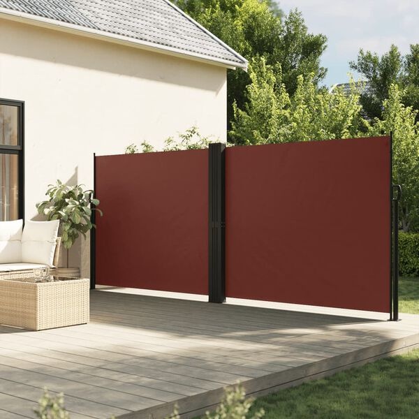 Vidaxl Pare-vent rétractable marron 160 x 600 cm - 41% de remise