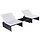 Ensemble salon de jardin modulable rotin PE noir - 41% de remise