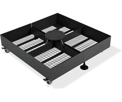 Pied de parasol mobile 500 kg - Acier noir - 42% de remise