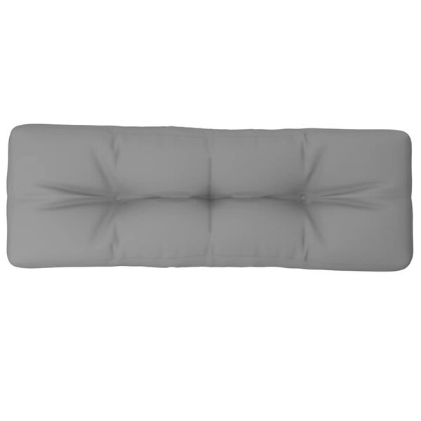Vidaxl Coussin pour palette 120x40 cm Gris - 36% de remise
