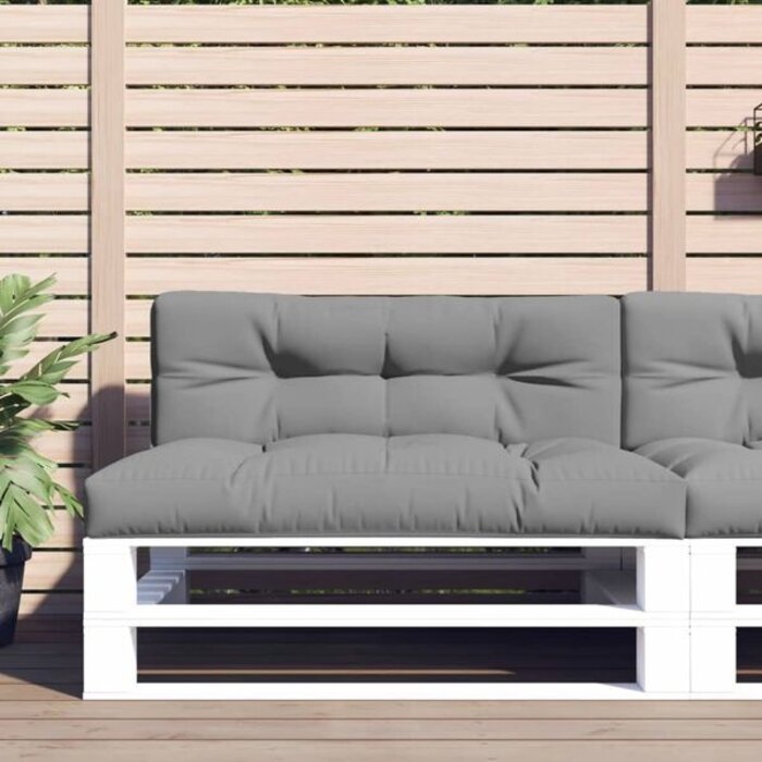 Vidaxl Coussin pour palette 120x40 cm Gris - 36% de remise