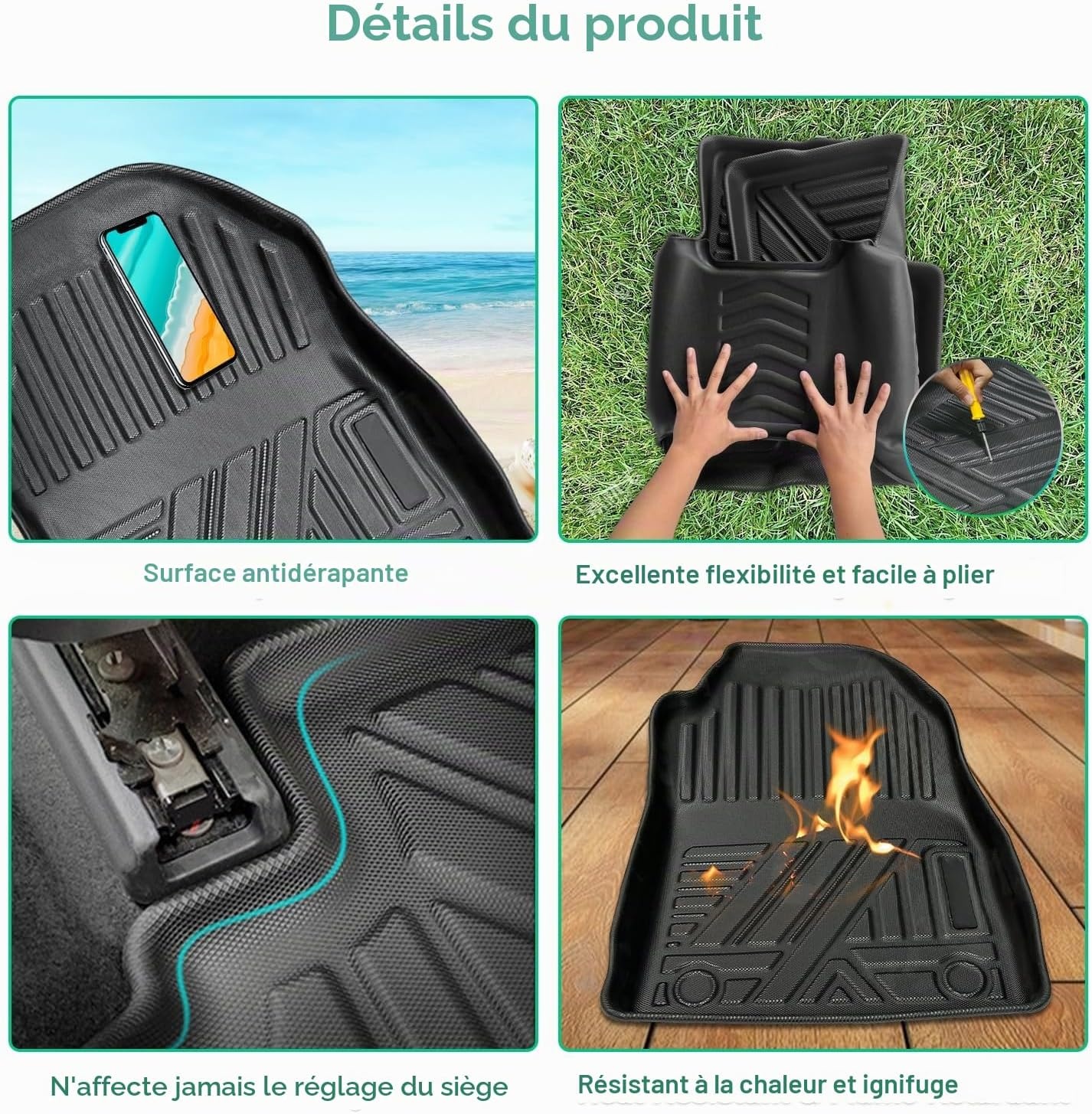 Tapis de sol TPE pour Toyota RAV4 PHEV 2023-2025 - 36% de remise