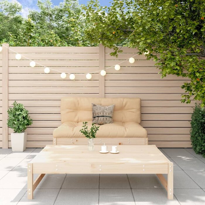 Vidaxl Salon de jardin 2 pièces en bois de pin massif - 41% de remise