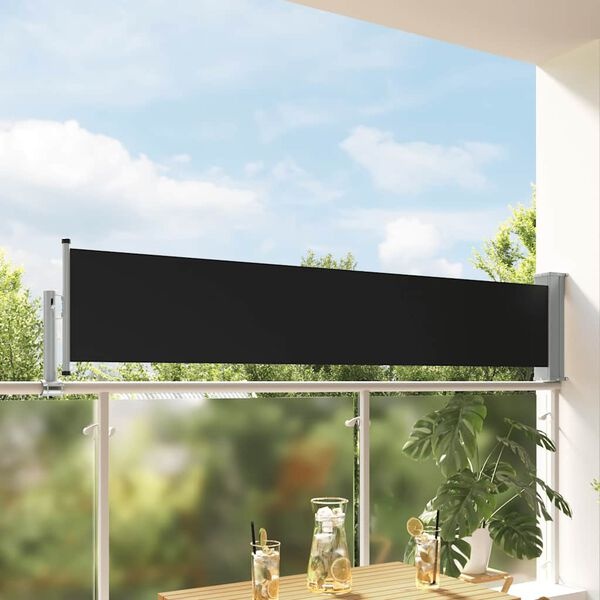 Vidaxl Pare-vue rétractable 60x300 cm Noir - 39% de remise