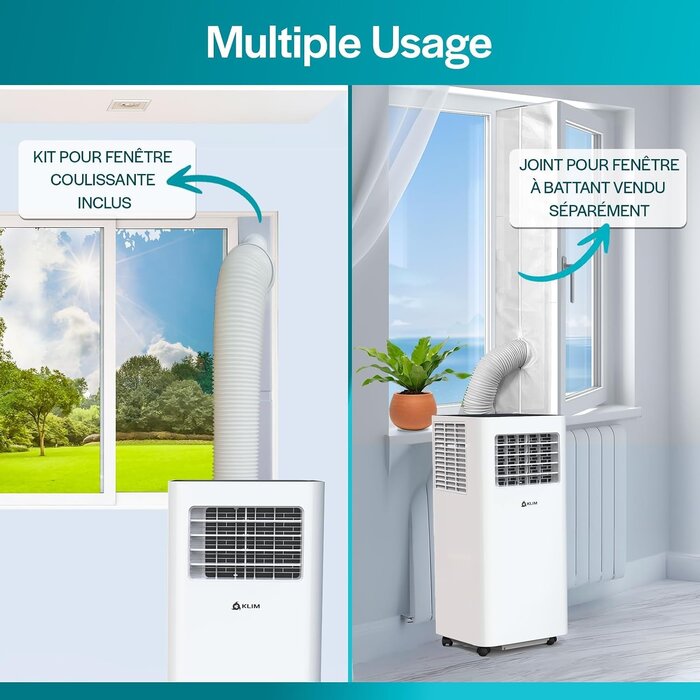 Climatiseur mobile 9000 BTU 3-en-1 - Blanc - 42% de remise