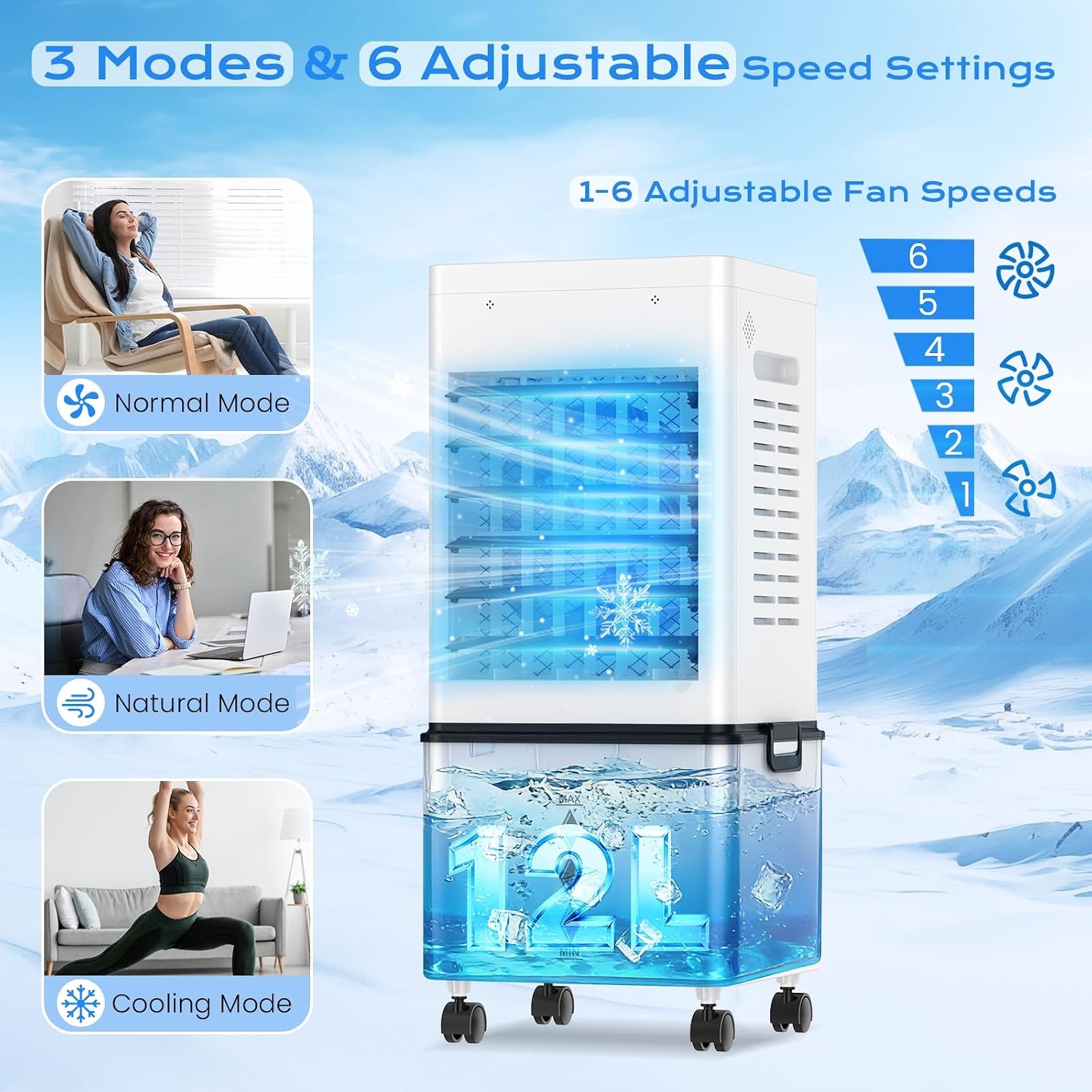 Rafraîchisseur d'air mobile 12L - 40% de remise sur ce modèle déballé
