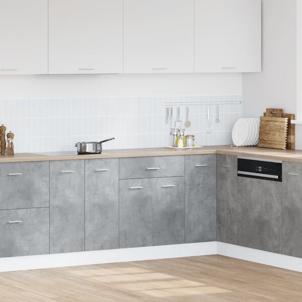 Vidaxl Meuble sous-évier gris béton 60 cm - 40% de remise